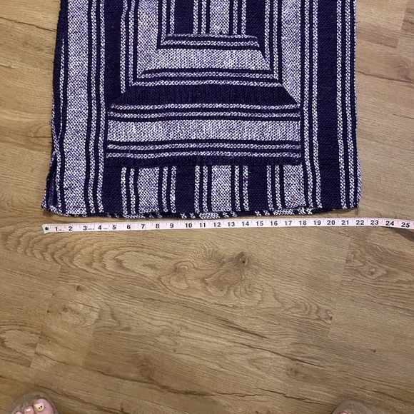 Navy and White Striped Hoodie - Picture 9 of 11